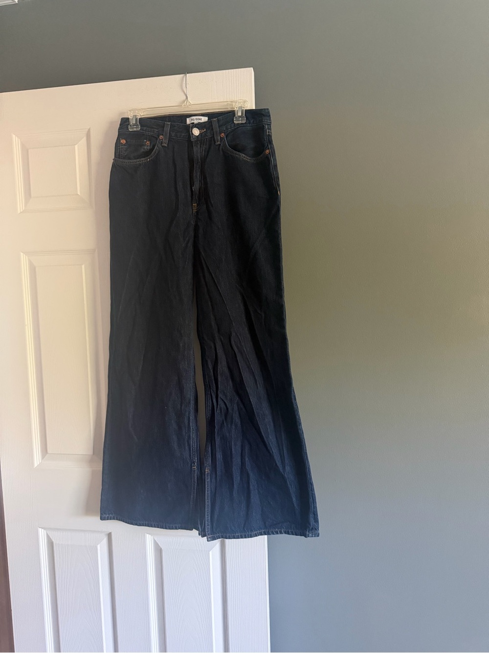 Re/Done dark blue Wide-Leg Jeans
